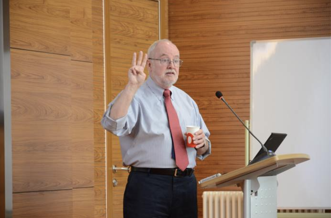 Joseph Dauben lecturing